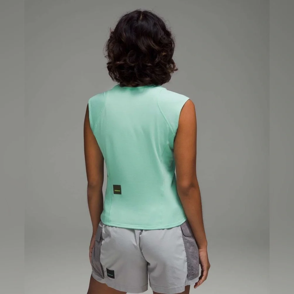Lululemon Cap Sleeve Hiking Tank Top Wild Mint